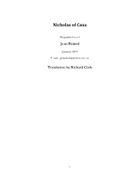 Nicholas of Cusa