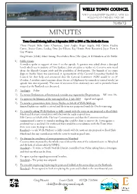 2 September – Main Minutes