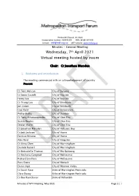 Minutes of MTF Meeting: May 2021 Page 1 | 3