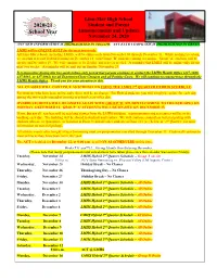 2020-21 School Year Announcements and Updates November 24, 2020