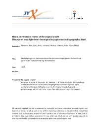 Samples of Post-Denitrification Filters and Water Feeding the Filters