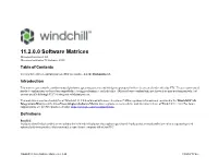 Windchill 11.2 Software Matrices