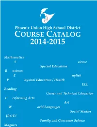 Course Catalog 2014-2015