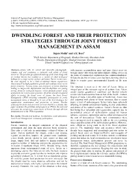Dwindling Forest and Their Protection Strategies Through Joint Forest Management in Assam