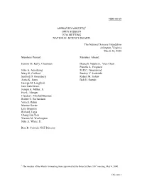 NSB-00-69 APPROVED MINUTES OPEN SESSION 357Th MEETING