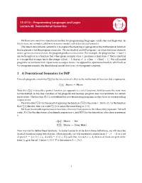 1 a Denotational Semantics for IMP