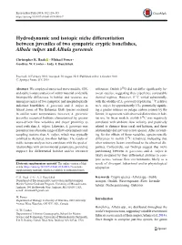 Hydrodynamic and Isotopic Niche Differentiation Between Juveniles of Two Sympatric Cryptic Bonefishes, Albula Vulpes and Albula Goreensis