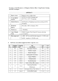 Inventory of Soil Resources of Khagaria District, Bihar Using Remote Sensing and GIS Techniques ABSTRACT 8. Soil Series Associat