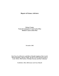 Report of Science Advisors