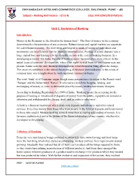 Unit 1. Evolution of Banking