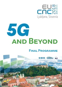 Eucnc 2018 Program