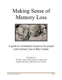 Making Sense of Memory Loss