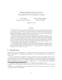 Obfuscating Branching Programs Using Black-Box Pseudo-Free Groups∗