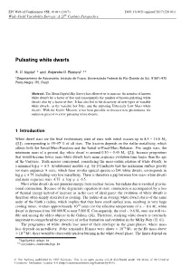 Pulsating White Dwarfs