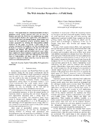 The Web Attacker Perspective – a Field Study
