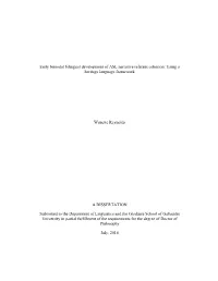 Early Bimodal Bilingual Development of ASL Narrative Referent Cohesion: Using a Heritage Language Framework