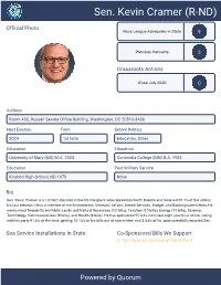 Sen. Kevin Cramer (R-ND)