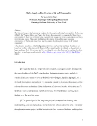 Virtual Communities in the Buffyerse