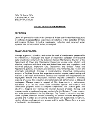 Collection System Manager