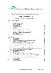 Ncris Capability 5.12 2008/09 Annual Progress Report