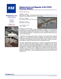 Replacement and Upgrade of the PATH Harrison Station Engineers