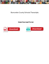Buncombe County Schools Transcripts
