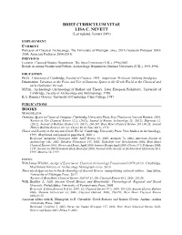 Curriculum Vitae Lisa C