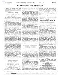 Extensions of Remarks E1187 EXTENSIONS of REMARKS