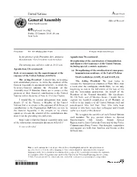 General Assembly Official Records Sixty-Fourth Session