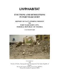 Port Harcourt Fact Finding Mission