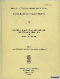 Report on Inventory of Forest Resources of The