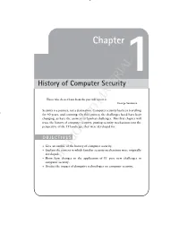 Chapter1 History of Computer Security