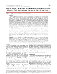 How Scholars' Perceptions of the Semantic
