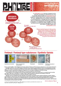 Issue 12 - Apr - June 2017 Identified in Substances Collection Andtestingofsubstancesand,Most Isolation