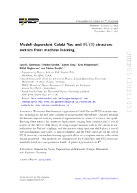 JHEP05(2021)013 Springer -Structure May 3, 2021 : March 29, 2021 : -Structure Met- SU(3)