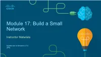 Module 17: Build a Small Network