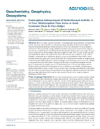 Posteruption Enhancement of Hydrothermal Activity: a 33-Year, Multieruption Time Series at Axial Seamount (Juan De Fuca Ridge)