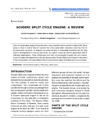 Scuderi Split Cycle Engine: a Review