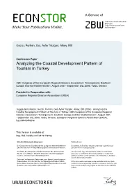 Analyzing the Coastal Development Pattern of Tourism in Turkey