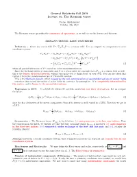 General Relativity Fall 2019 Lecture 11: the Riemann Tensor