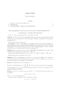 JORDAN FORM Contents 1. Eigenvectors and Generalized