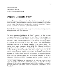 Objects, Concepts, Unity1