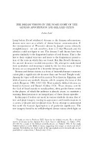 The Dream Visions in the Noah Story of the Genesis Apocryphon and Related Texts