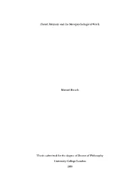 Freud: Memory and the Metapsychological Witch