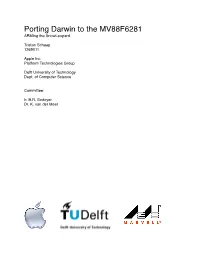 Porting Darwin to the MV88F6281 Arming the Snowleopard