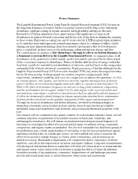 Project Summary the Luquillo Experimental Forest Long-Term