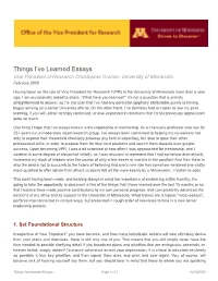 Things I've Learned Essays.Pdf