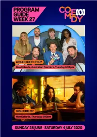 ABC KIDS/COMEDY Program Guide: Week 27 Index