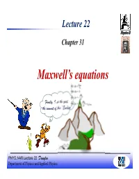 Maxwell's Equations