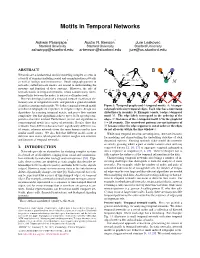 Motifs in Temporal Networks